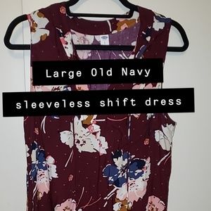 EUC Large Old Navy sleeveless shift dress